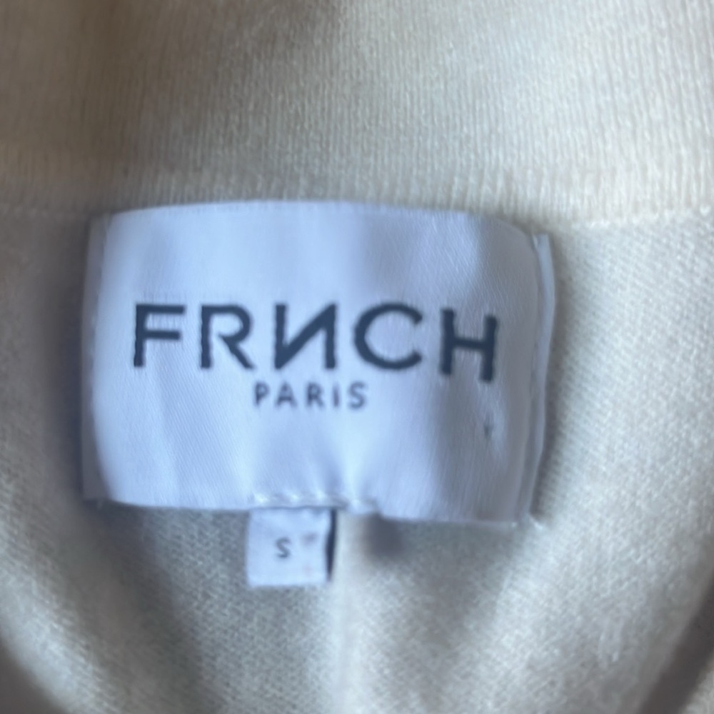 Anthropologie Cream Short Sleeve Top - Picture 5 of 6